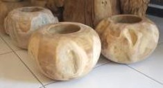 Teak root furniture and teak vase root art and decoration
