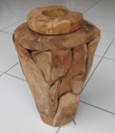 Teak root furniture and teak vase root art and decoration