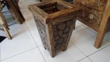 Teak root furniture and teak vase root art and decoration