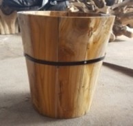 Teak root furniture and teak planter box art decoration